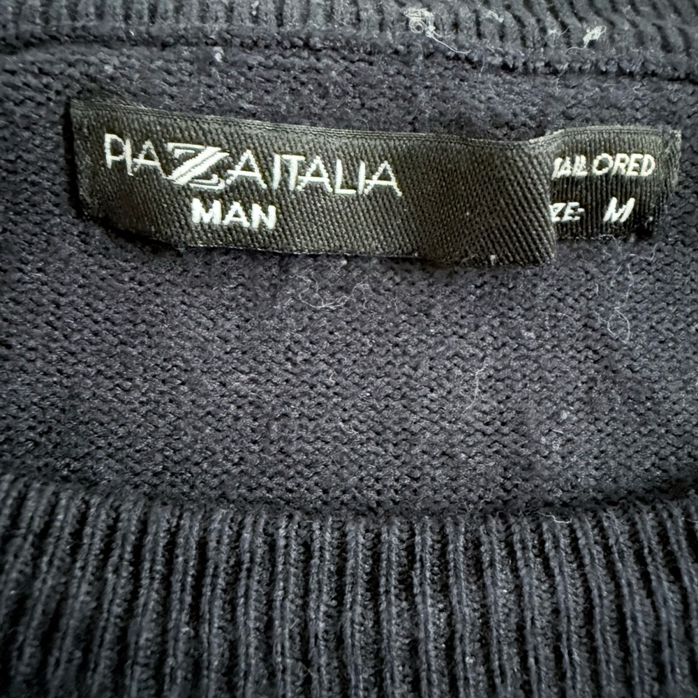 Lot of 2 Men’s Sweaters – Piazza Italia (Navy) & DeFacto (Black) Size M - Picture 9 of 16